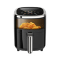WHUTO Compact Air Fryer: 4.2QT, 9-in-1 functions, touchscreen, view window, compact and easy to use.