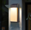 2 Pcs Rectangular LED Light-controlled Waterproof Outdoor Solar Sconce Lighting | Kalsten